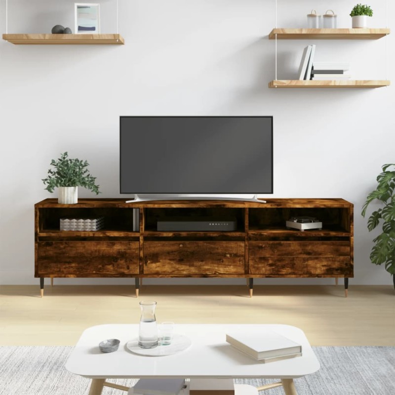 vidaXL TV-Schrank Räuchereiche 150x30x44,5 cm Holzwerkstoff vidaXL TV-Schrank Räuchereiche 150x30x44,5 cm Holzwerkstoff