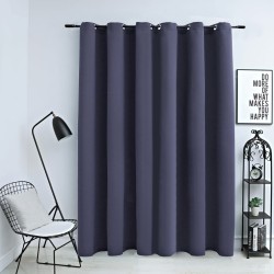vidaXL Verdunkelungsvorhang mit Metallösen Anthrazit 290 x 245 cm