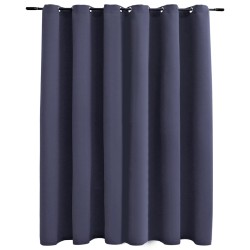 vidaXL Verdunkelungsvorhang mit Metallösen Anthrazit 290 x 245 cm