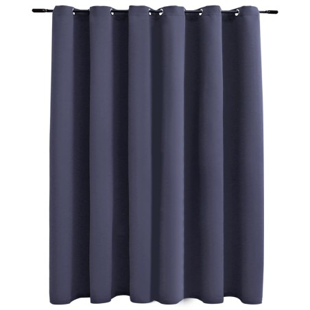 vidaXL Verdunkelungsvorhang mit Metallösen Anthrazit 290 x 245 cm