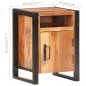 vidaXL Nachttisch 40x35x55 cm Akazie Massivholz mit Palisander-Finish vidaXL Nachttisch 40x35x55 cm Akazie Massivholz mit Palisander-Finish