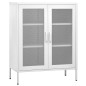 vidaXL Lagerschrank Weiß 80x35x101,5 cm Stahl vidaXL Lagerschrank Weiß 80x35x101,5 cm Stahl