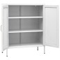 vidaXL Lagerschrank Weiß 80x35x101,5 cm Stahl vidaXL Lagerschrank Weiß 80x35x101,5 cm Stahl