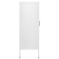 vidaXL Lagerschrank Weiß 80x35x101,5 cm Stahl vidaXL Lagerschrank Weiß 80x35x101,5 cm Stahl