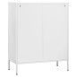 vidaXL Lagerschrank Weiß 80x35x101,5 cm Stahl vidaXL Lagerschrank Weiß 80x35x101,5 cm Stahl