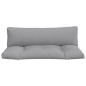 Palettenkissen 2-tlg. Grau Stoff Palettenkissen 2-tlg. Grau Stoff