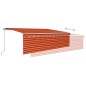 vidaXL Gelenkarmmarkise mit Rollo 5x3 m Orange & Braun vidaXL Gelenkarmmarkise mit Rollo 5x3 m Orange & Braun