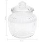 vidaXL Vorratsgläser 4 Stk. 500 ml Glas vidaXL Vorratsgläser 4 Stk. 500 ml Glas