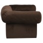 vidaXL Hundesofa mit Schublade Braun 75x50x38 cm Plüsch vidaXL Hundesofa mit Schublade Braun 75x50x38 cm Plüsch