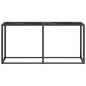 vidaXL Konsolentisch Schwarz Marmor-Optik 160x35x75,5 cm Hartglas vidaXL Konsolentisch Schwarz Marmor-Optik 160x35x75,5 cm Hartglas