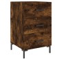 vidaXL Nachttisch Räuchereiche 40x40x66 cm Holzwerkstoff vidaXL Nachttisch Räuchereiche 40x40x66 cm Holzwerkstoff