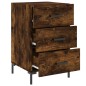 vidaXL Nachttisch Räuchereiche 40x40x66 cm Holzwerkstoff vidaXL Nachttisch Räuchereiche 40x40x66 cm Holzwerkstoff