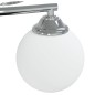 vidaXL Deckenleuchte mit Runden Glasschirmen für 4 G9 LED-Leuchtmittel vidaXL Deckenleuchte mit Runden Glasschirmen für 4 G9 LED-Leuchtmittel