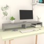 vidaXL Monitorständer Grau Sonoma 110x23,5x9 cm Holzwerkstoff vidaXL Monitorständer Grau Sonoma 110x23,5x9 cm Holzwerkstoff