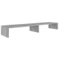 vidaXL Monitorständer Grau Sonoma 110x23,5x9 cm Holzwerkstoff vidaXL Monitorständer Grau Sonoma 110x23,5x9 cm Holzwerkstoff