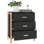 vidaXL Sideboard Schwarz 62x38x70 cm Holzwerkstoff vidaXL Sideboard Schwarz 62x38x70 cm Holzwerkstoff
