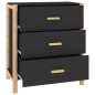 vidaXL Sideboard Schwarz 62x38x70 cm Holzwerkstoff vidaXL Sideboard Schwarz 62x38x70 cm Holzwerkstoff