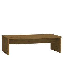 vidaXL Monitorständer Honigbraun 50x27x15 cm Massivholz Kiefer