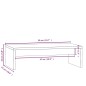 vidaXL Monitorständer Honigbraun 50x27x15 cm Massivholz Kiefer vidaXL Monitorständer Honigbraun 50x27x15 cm Massivholz Kiefer
