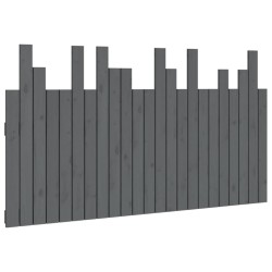 vidaXL Wand-Kopfteil Grau 146,5x3x80 cm Massivholz Kiefer