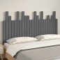 vidaXL Wand-Kopfteil Grau 146,5x3x80 cm Massivholz Kiefer