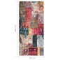 vidaXL Teppich Waschbar Patchwork 80x300 cm Mehrfarbig Rutschfest vidaXL Teppich Waschbar Patchwork 80x300 cm Mehrfarbig Rutschfest