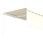 vidaXL Markise Manuell Einziehbar mit Rollo 5x3 m Creme vidaXL Markise Manuell Einziehbar mit Rollo 5x3 m Creme