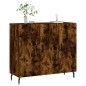 vidaXL Sideboard Räuchereiche 90x34x80 cm Holzwerkstoff vidaXL Sideboard Räuchereiche 90x34x80 cm Holzwerkstoff