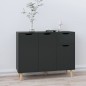 vidaXL Sideboard Hochglanz-Schwarz 90x30x72 cm Holzwerkstoff vidaXL Sideboard Hochglanz-Schwarz 90x30x72 cm Holzwerkstoff