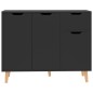 vidaXL Sideboard Hochglanz-Schwarz 90x30x72 cm Holzwerkstoff vidaXL Sideboard Hochglanz-Schwarz 90x30x72 cm Holzwerkstoff