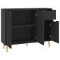 vidaXL Sideboard Hochglanz-Schwarz 90x30x72 cm Holzwerkstoff vidaXL Sideboard Hochglanz-Schwarz 90x30x72 cm Holzwerkstoff