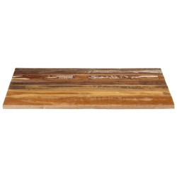 vidaXL Tischplatte Quadratisch 70x70 cm 15-16 mm Altholz Massiv