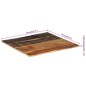 vidaXL Tischplatte Quadratisch 70x70 cm 15-16 mm Altholz Massiv vidaXL Tischplatte Quadratisch 70x70 cm 15-16 mm Altholz Massiv
