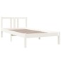 vidaXL Massivholzbett Weiß 90x190 cm vidaXL Massivholzbett Weiß 90x190 cm
