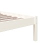 vidaXL Massivholzbett Weiß 90x190 cm vidaXL Massivholzbett Weiß 90x190 cm