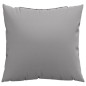 Zierkissen 4 Stk. Grau 50x50 cm Stoff Zierkissen 4 Stk. Grau 50x50 cm Stoff