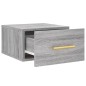 vidaXL Wand-Nachttisch Grau Sonoma 35x35x20 cm vidaXL Wand-Nachttisch Grau Sonoma 35x35x20 cm