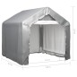 vidaXL Lagerzelt Grau 180x180 cm Verzinkter Stahl vidaXL Lagerzelt Grau 180x180 cm Verzinkter Stahl