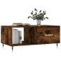 vidaXL Couchtisch Räuchereiche 90x50x40 cm Holzwerkstoff vidaXL Couchtisch Räuchereiche 90x50x40 cm Holzwerkstoff