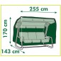 Nature Gartenmöbel-Abdeckung für Veranda Schaukeln 255x170x143 cm Nature Gartenmöbel-Abdeckung für Veranda Schaukeln 255x170x143 cm