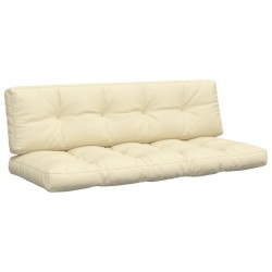 Palettenkissen 2-tlg. Creme Stoff