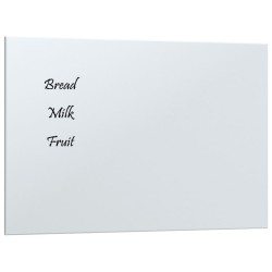 vidaXL Magnettafel Wandmontage Weiß 40x30 cm Hartglas
