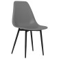 vidaXL Esszimmerstühle 4 Stk. Grau PP vidaXL Esszimmerstühle 4 Stk. Grau PP