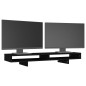 vidaXL Monitorständer Schwarz 100x27x14 cm Massivholz Kiefer vidaXL Monitorständer Schwarz 100x27x14 cm Massivholz Kiefer