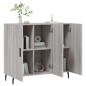 vidaXL Sideboard Grau Sonoma 90x34x80 cm Holzwerkstoff vidaXL Sideboard Grau Sonoma 90x34x80 cm Holzwerkstoff