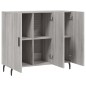 vidaXL Sideboard Grau Sonoma 90x34x80 cm Holzwerkstoff vidaXL Sideboard Grau Sonoma 90x34x80 cm Holzwerkstoff