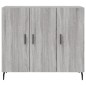vidaXL Sideboard Grau Sonoma 90x34x80 cm Holzwerkstoff vidaXL Sideboard Grau Sonoma 90x34x80 cm Holzwerkstoff