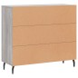 vidaXL Sideboard Grau Sonoma 90x34x80 cm Holzwerkstoff vidaXL Sideboard Grau Sonoma 90x34x80 cm Holzwerkstoff