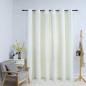 vidaXL Verdunkelungsvorhang mit Metallösen Samt Creme 290 x 245 cm vidaXL Verdunkelungsvorhang mit Metallösen Samt Creme 290 x 245 cm