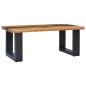 vidaXL Couchtisch 100 x 50 x 40 cm Massivholz Teak und Polyresin vidaXL Couchtisch 100 x 50 x 40 cm Massivholz Teak und Polyresin